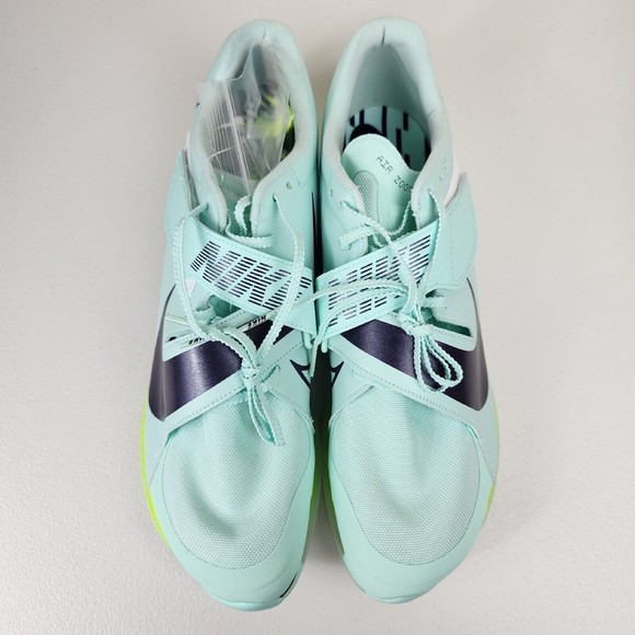Nike Air Zoom LJ Elite Mint Foam Volt DR9924-300 Track Spikes Men’s Size 12 - Picture 1 of 12
